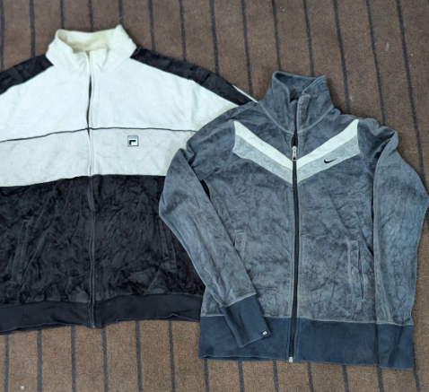 VELOUR ZIPPER HOODIES VINTAGE (6pcs)